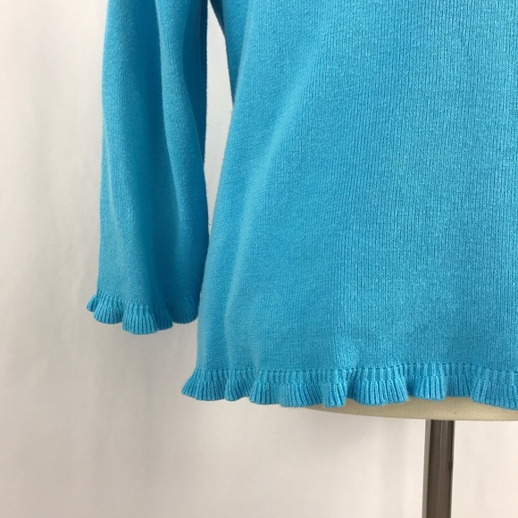 Karen Scott Blue Sweater Twinset - Picture 6 of 8